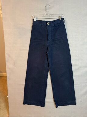 JESSE KAMM Wide-Leg Navy Jeans